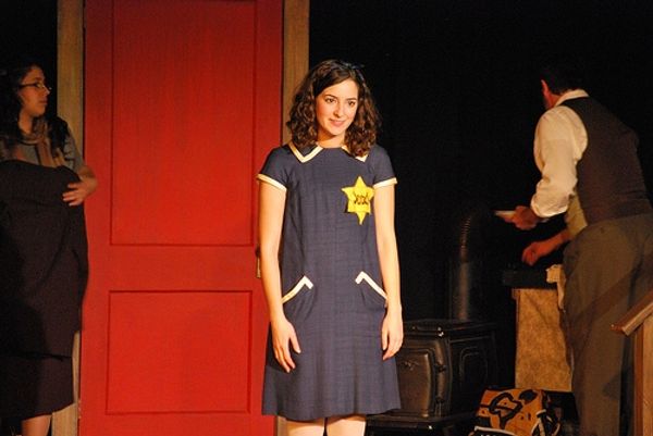 Brittney Thorne (Anne) is center stage, flanked by Ashleigh Dera  Photo