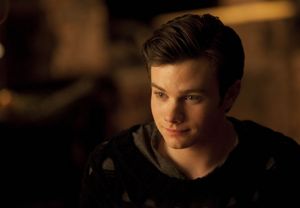 Kurt (Chris Colfer) has a heart-to-heart with his father. 
 Photo