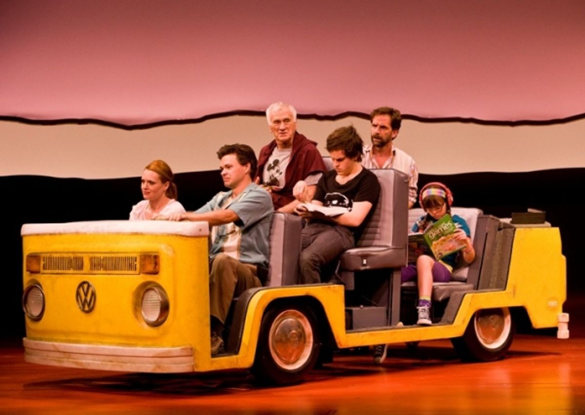 Jennifer Laura Thompson as Ã¢â‚¬Å“Sheryl Hoover,Ã¢â‚¬Â Hunter Foster as Ã¢â‚¬Å“Richard Hoover,Ã¢â‚¬Â Dick Latessa as Ã¢â‚¬Å“Grandpa,Ã¢â‚¬Â Taylor Trensch as Ã¢â‚¬Å“Dwayne Hoover,Ã¢â‚¬Â Malcolm Gets as Ã¢â‚¬Å“FrankÃ¢â‚¬Â and Georgi James as Ã¢â‚¬Å“Oli at 