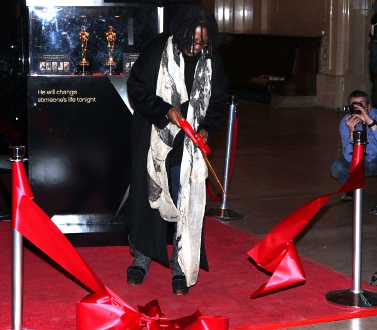 Meet The Oscars New York-Ribbon Cutting with Whoopi Goldberg at Vanderbilt Hall in Grand Central Terminal, New York City. at 