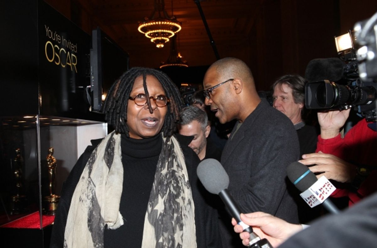 Meet The Oscars New York-Ribbon Cutting with Whoopi Goldberg at Vanderbilt Hall in Grand Central Terminal, New York City. at 