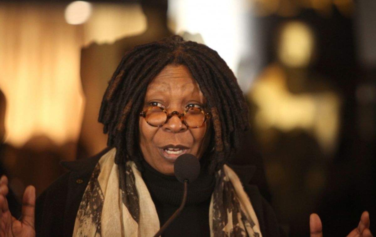 Meet The Oscars New York-Ribbon Cutting with Whoopi Goldberg at Vanderbilt Hall in Grand Central Terminal, New York City. at 
