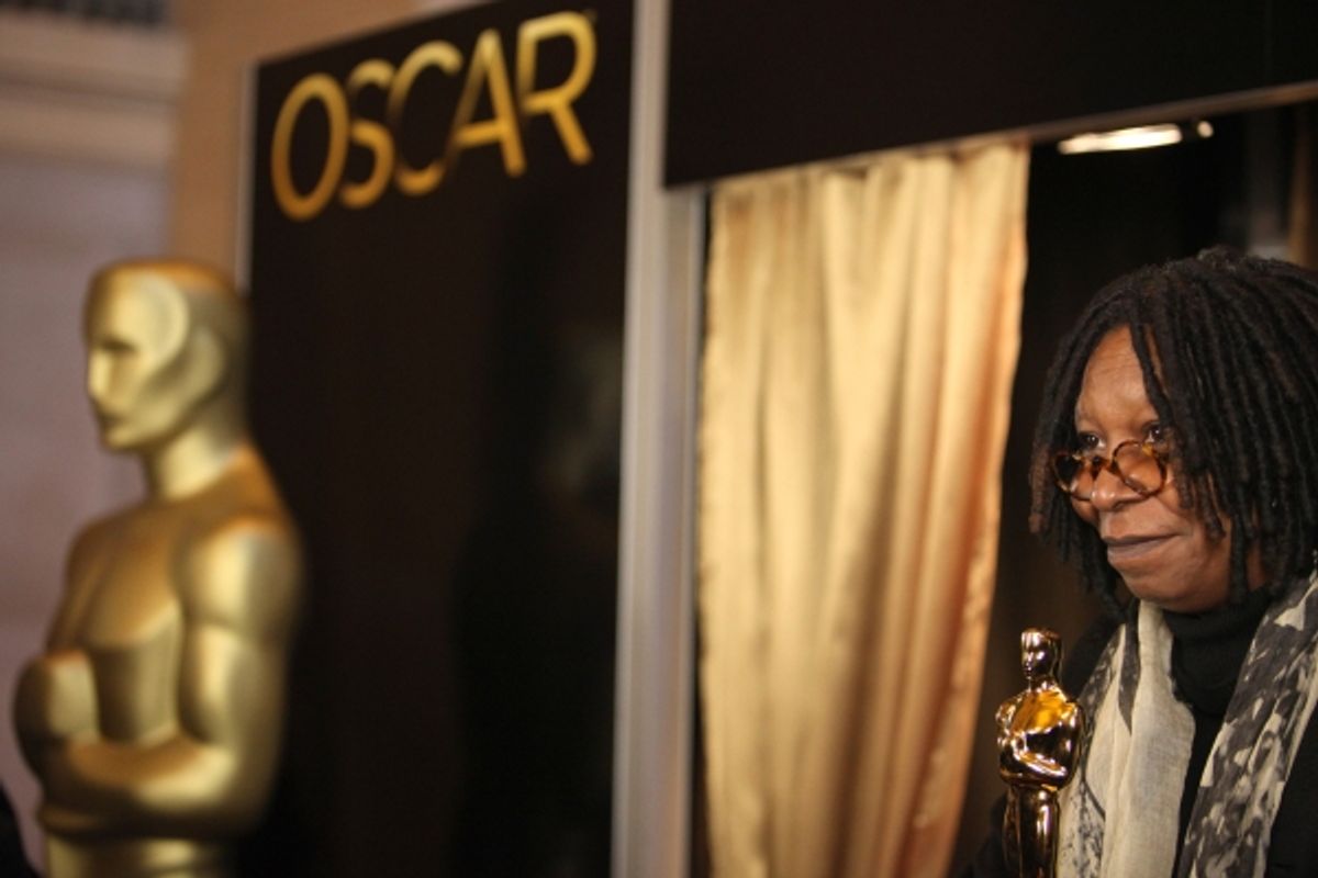 Meet The Oscars New York-Ribbon Cutting with Whoopi Goldberg at Vanderbilt Hall in Grand Central Terminal, New York City. at 