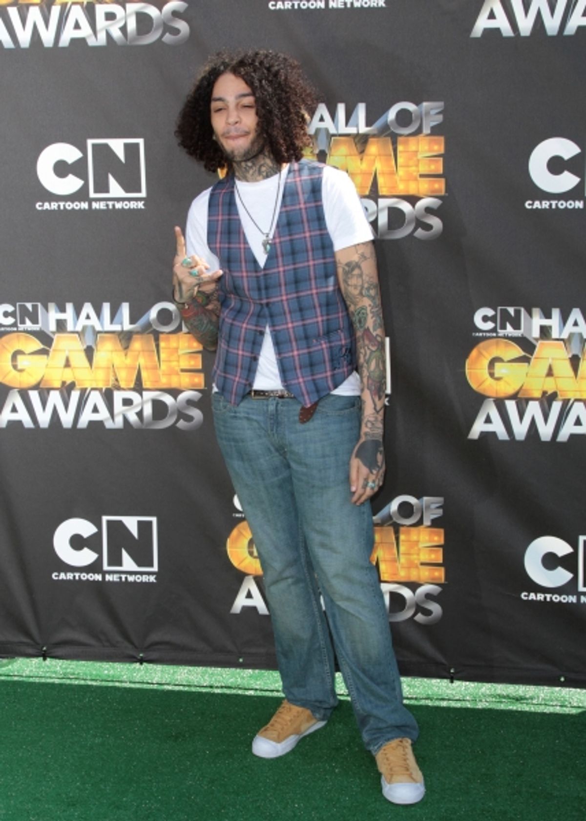 Travie McCoy in attendance; The Cartoon Network 'Hall of Game Awards' held at Barker Hanger in Santa Monica, California on February 21th, 2011 at 