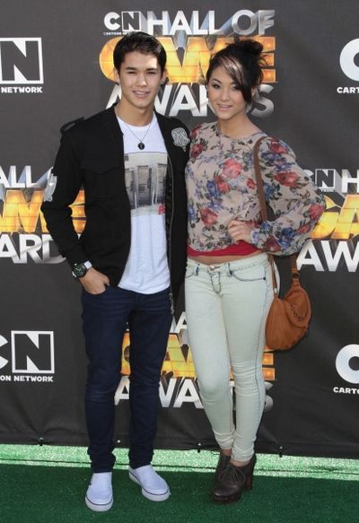 Boo Boo Stewart & Fivel Stewart  in attendance; The Cartoon Network "Hall of Game Awa Photo