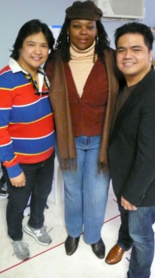 Jerianne Banson, Gwen Stewart, Enrico Banson Photo