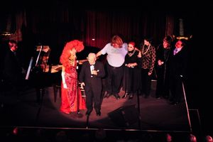 Tom Griep (at Piano), Carol Channing, Harry Kullijian, Bruce Vilanch, Carole Cook, Jo Photo
