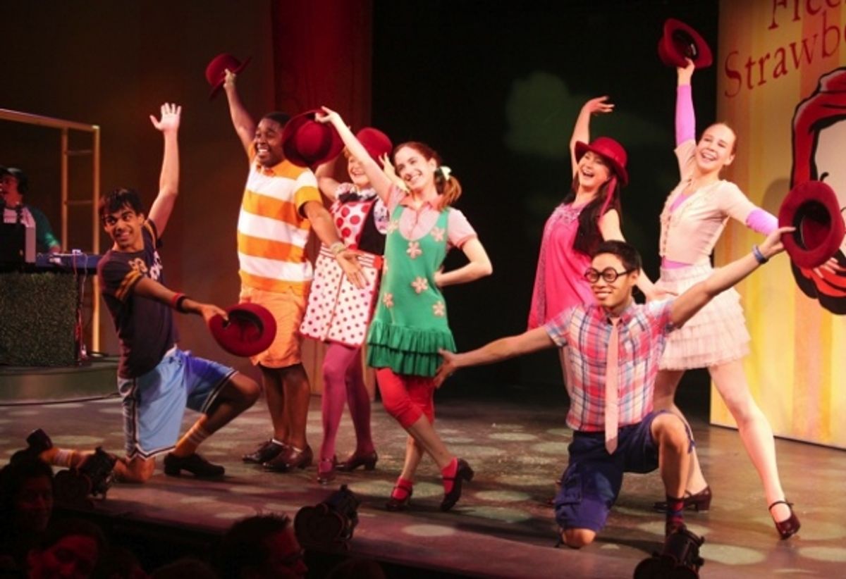 Sanjaya Malakar, Remy Zaken, and the cast of FRECKLEFACE STRAWBERRY
 at 