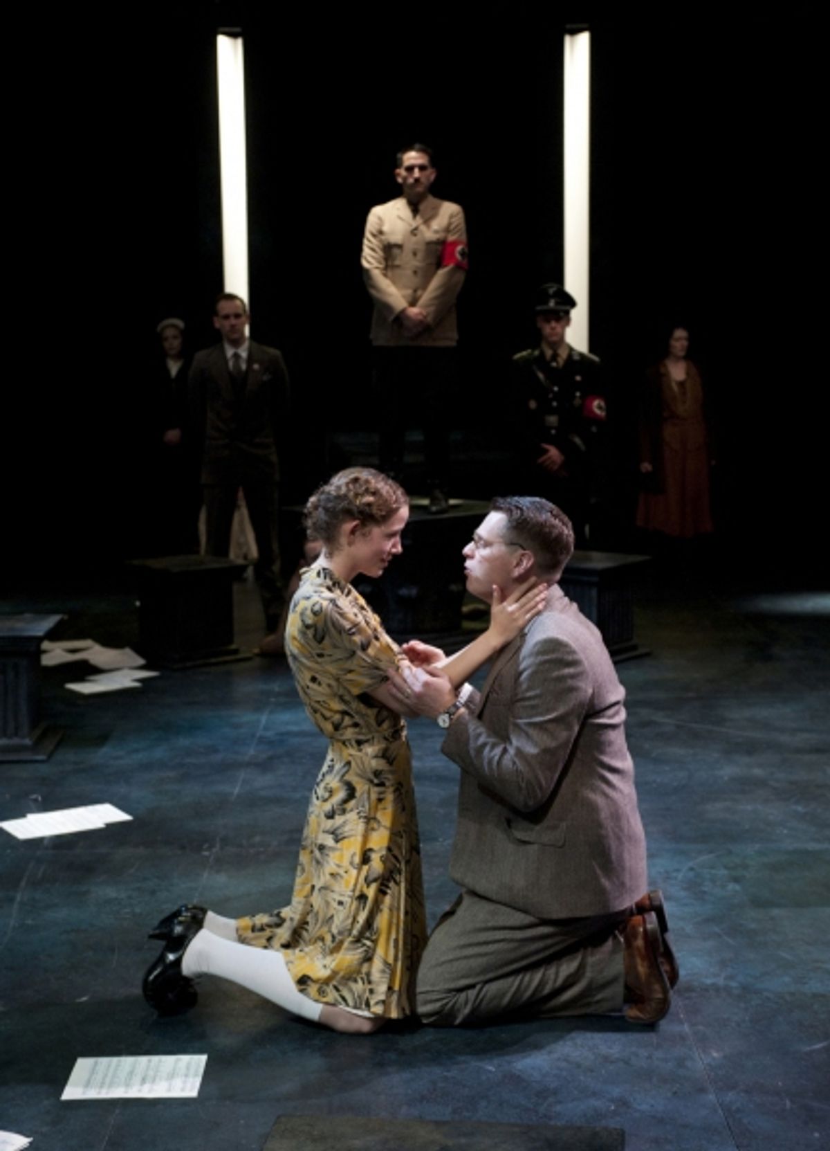 Alicia Hunt (Anne) and Michael Kaye (Halder).
 at 