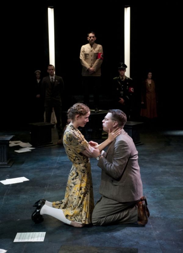 Alicia Hunt (Anne) and Michael Kaye (Halder).
 Photo