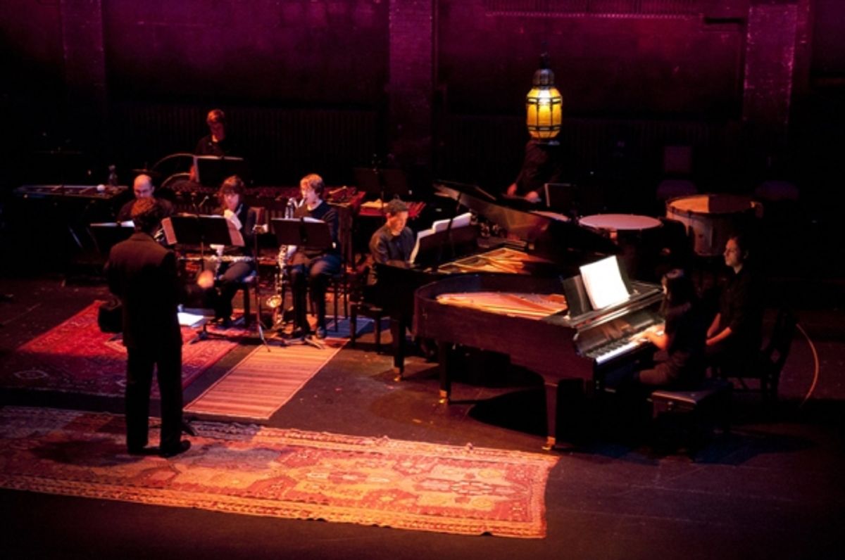 Zachary Bruno conducting Ã¢â‚¬Å“Concerto for Two Pianos, Winds, PercussionÃ¢â‚¬Â. at Boston University’s 4th Annual InCite Arts Festival