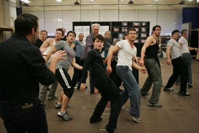 Daniel Radcliffe and the cast of HOW TO SUCCEED
 Photo