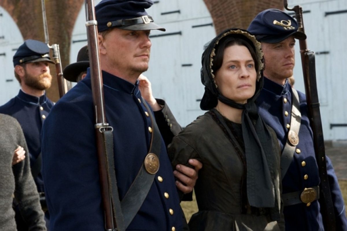Robin Wright as Mary Surratt 
 at 
