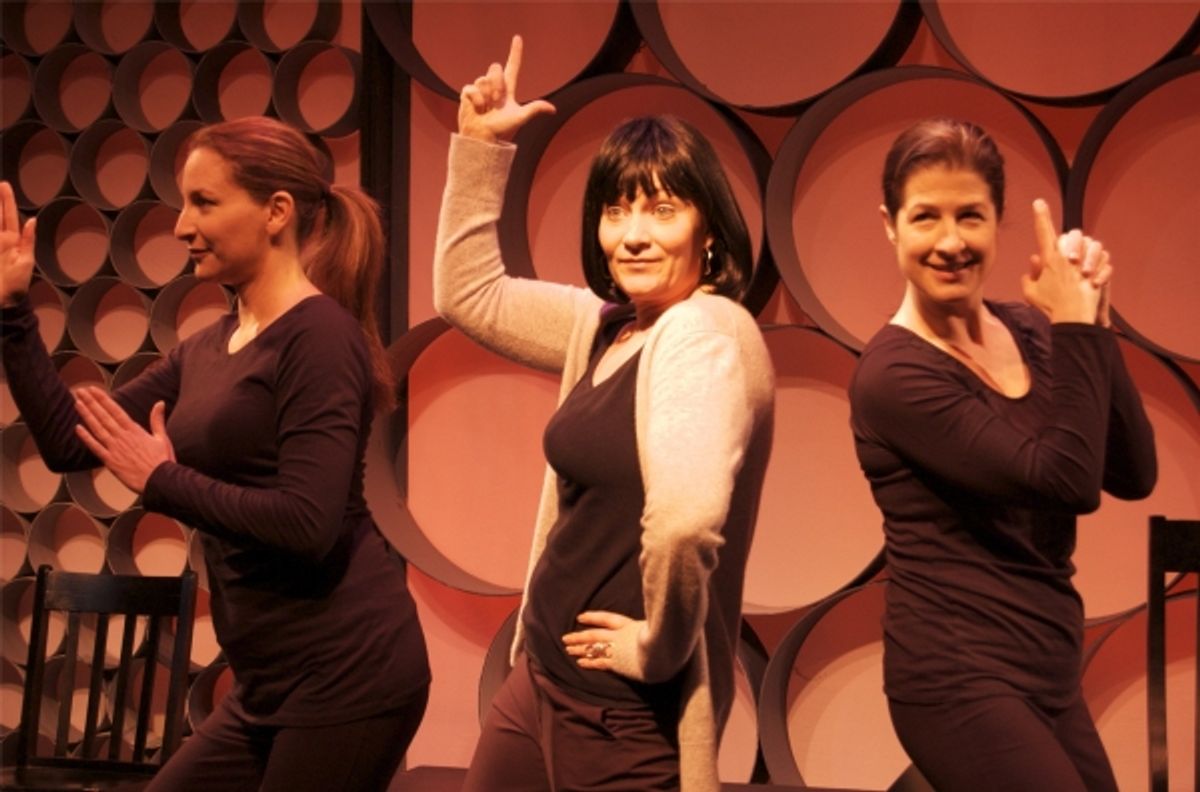 (L-R) Lisa Rosenhagen, Megan Van de Hey, Emily Paton Davies at 