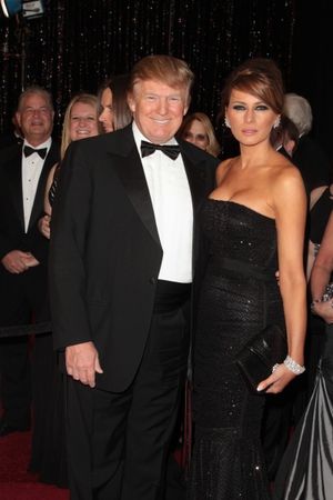 Donald Trump and wife Melania Trump pictured at the 83rd Annual Academy Awards - Arri Photo