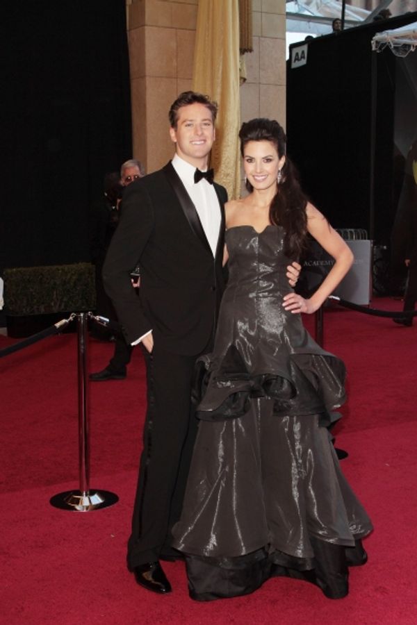 Elizabeth Chambers and Armie Hammer pictured at the 83rd Annual Academy Awards - Arri Photo