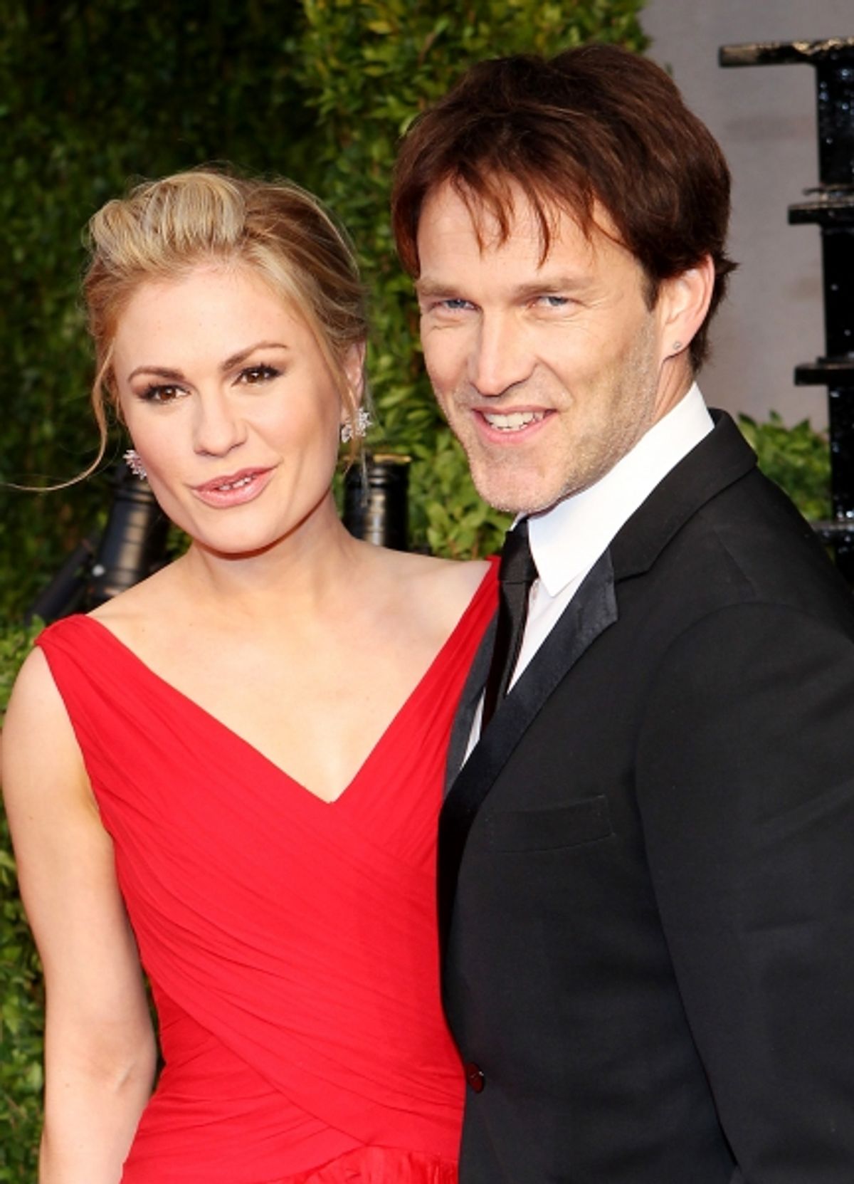 Anna Paquin & Stephen Moyer pictured at The Vanity Fair Oscar Party at Sunset Tower Hotel in Los Angeles, CA February 27, 2011. Ã‚Â© RD/ Erik Kabik/ Retna Digital at 
