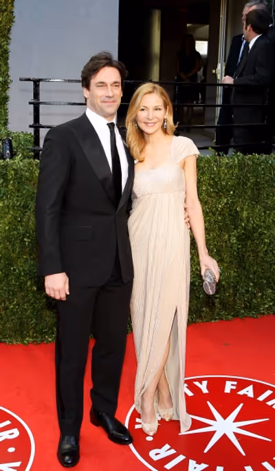 Jon Hamm and Jennifer Westfeldt pictured at The The Vanity Fair Oscar Party at Sunset Photo
