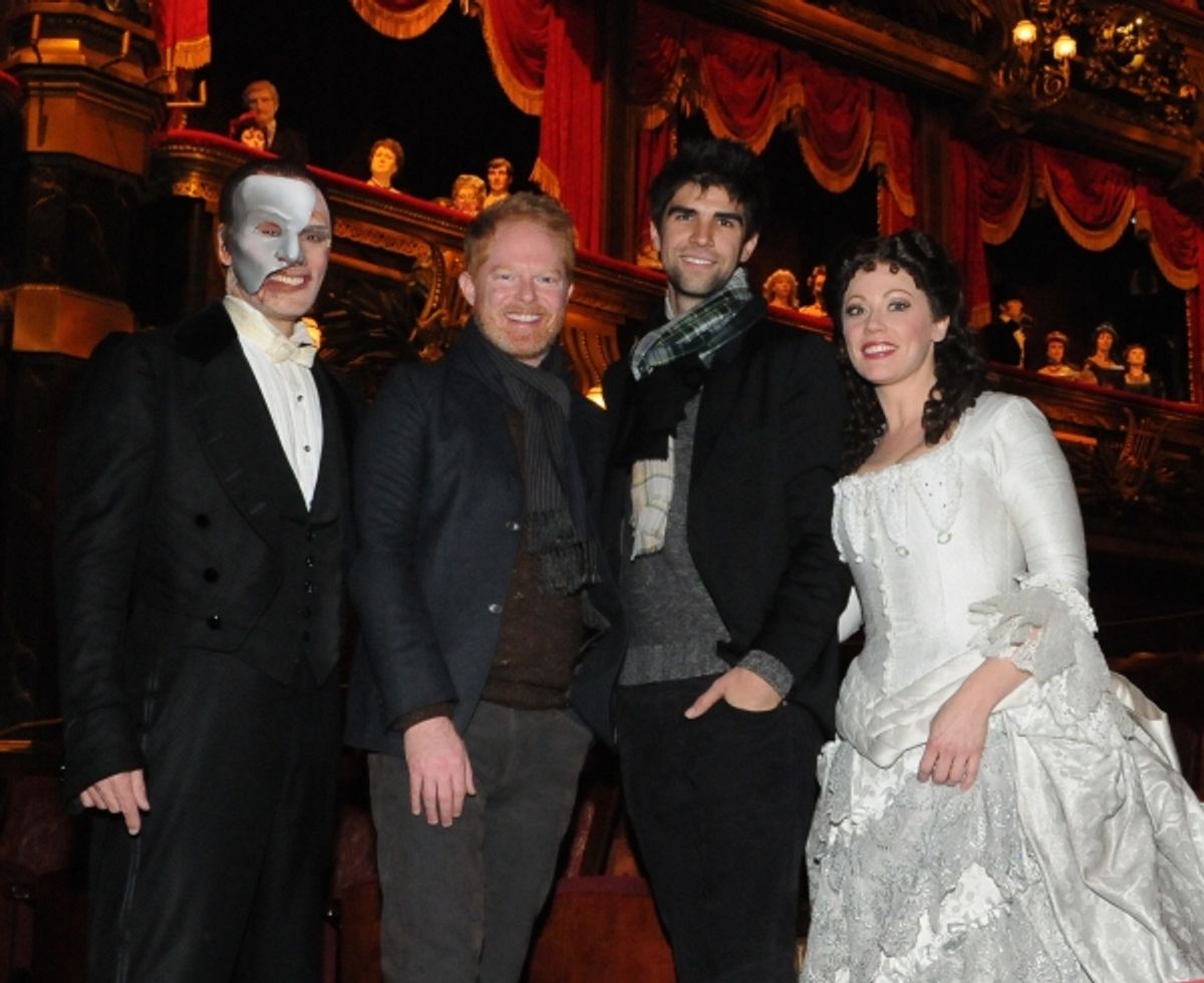 Jesse Tyler Ferguson and the cast of THE PHANTOM OF THE OPERA at 