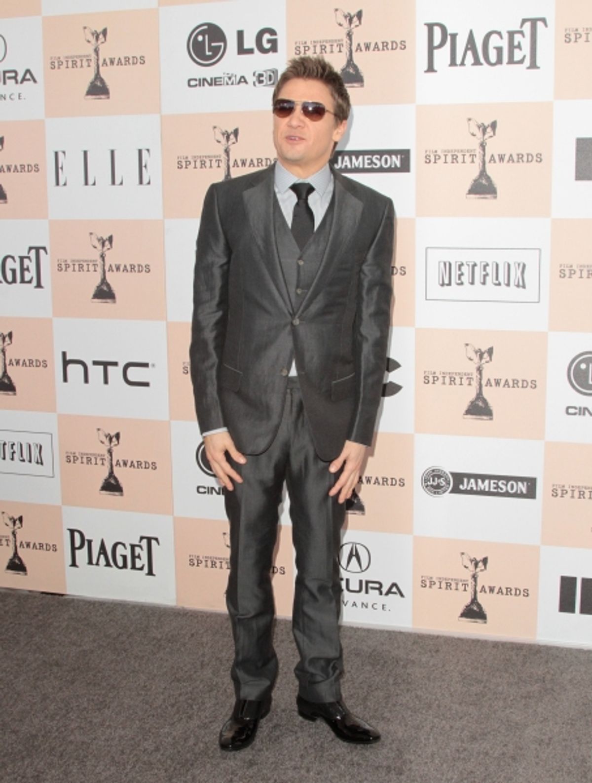 Jeremy Renner in attendance; The 2011 Film Independant Spirit Awards held at Santa Monica Beach in Santa Monica, California on February 26th, 2011.  Ã‚Â© RD / Orchon / Retna Digital at 