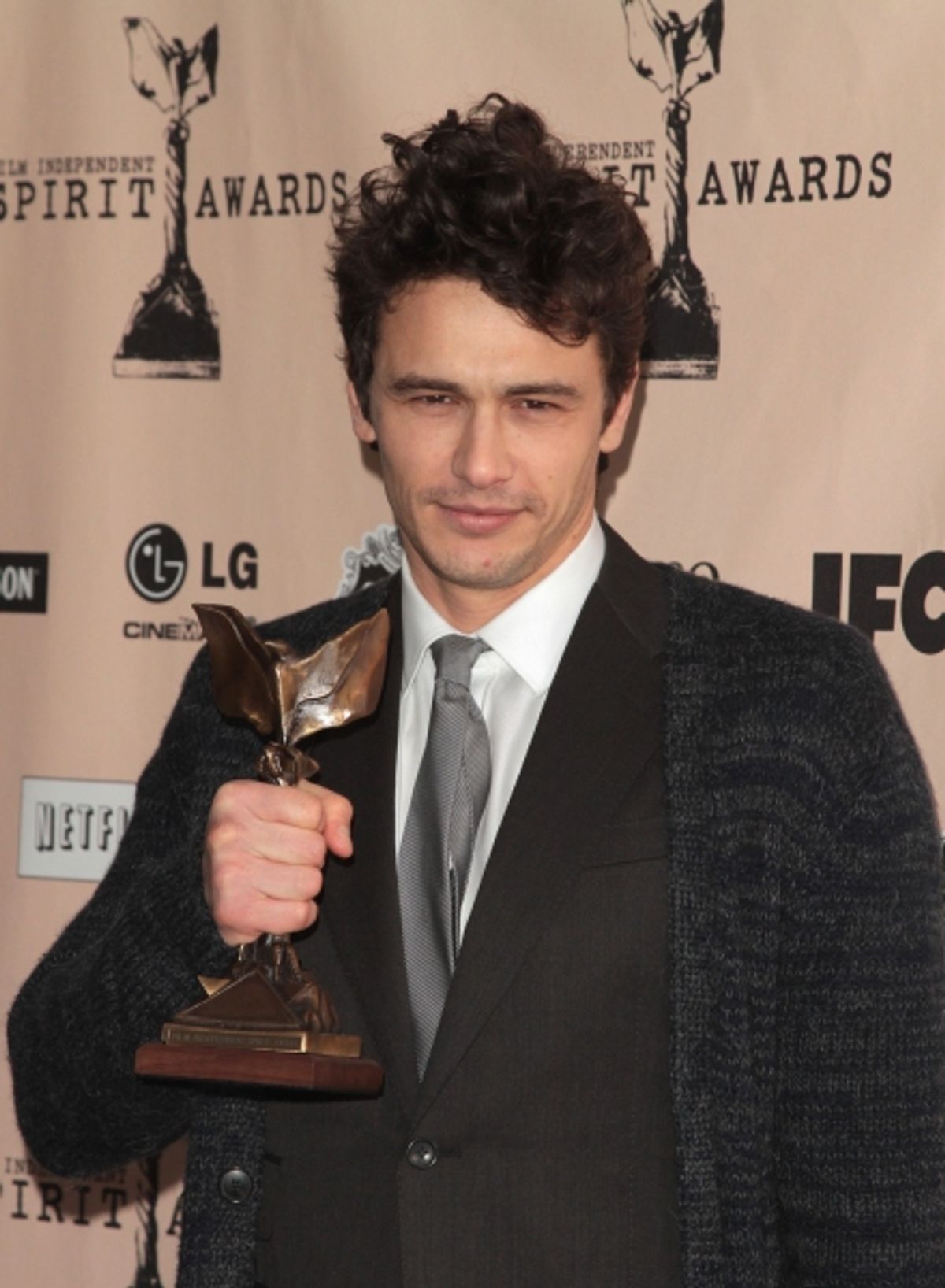 James Franco in the Press Room; The 2011 Film Independant Spirit Awards held at Santa Monica Beach in Santa Monica, California on February 26th, 2011. Ã‚Â© RD / Orchon / Retna Digital
 at 