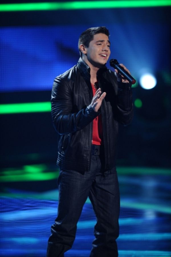 AMERICAN IDOL; Top 24: Stefano Langon performs in front of the judges on AMERICAN IDO Photo