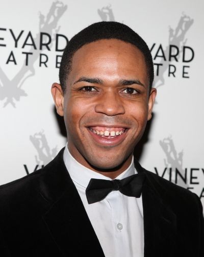 Derrick Cobey arriving for STRO! The Vineyard Theatre Annual Spring Gala honors Susan Photo