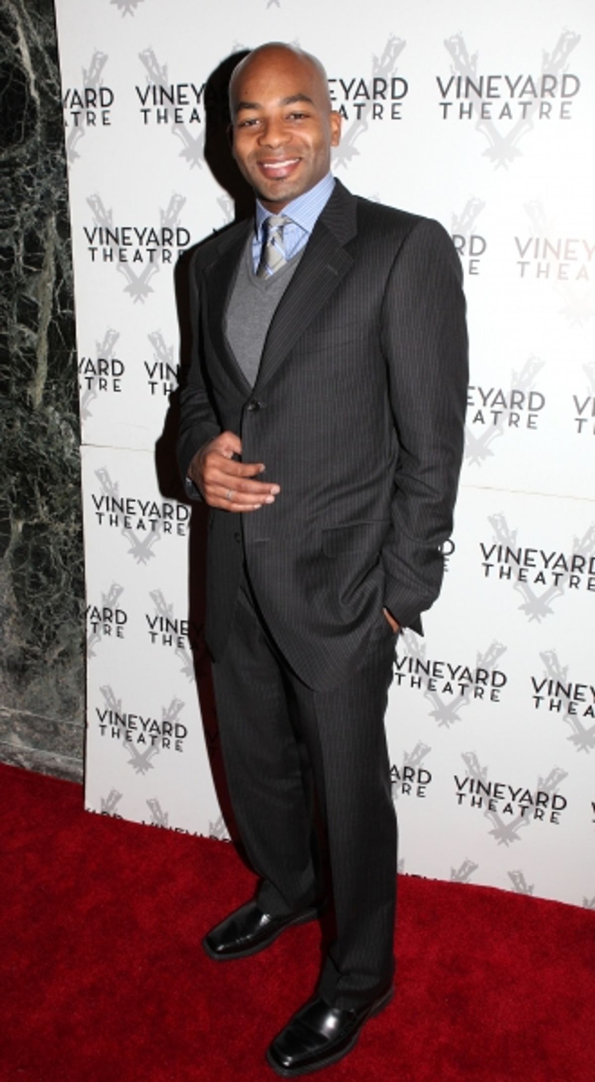 Brandon Victor Dixon arriving for STRO! The Vineyard Theatre Annual Spring Gala honors Susan Stroman at the Hudson Theatre in New York City at Broderick, Lane et al. Honor Susan Stroman with Vineyard Theatre - Arrivals