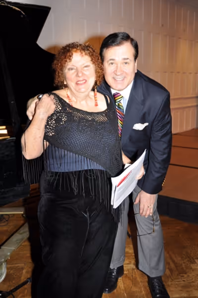 Crystal Field (Executive Director of Theater for the New City) and Lee Roy Reams Photo