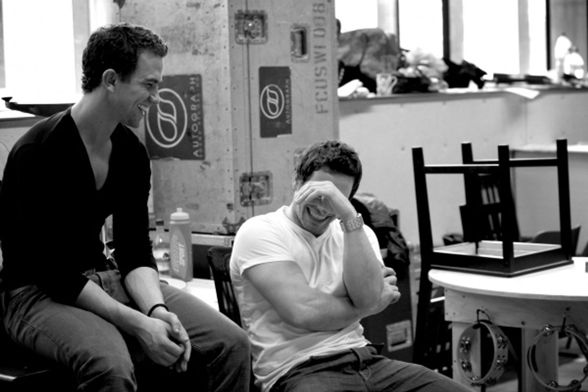 Richard Fleeshman and Andrew Langtree at 