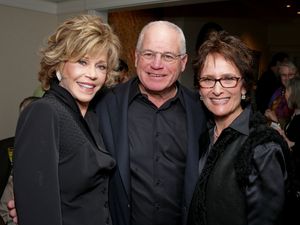 Jane Fonda, Marc Stern and Eva Stern  Photo