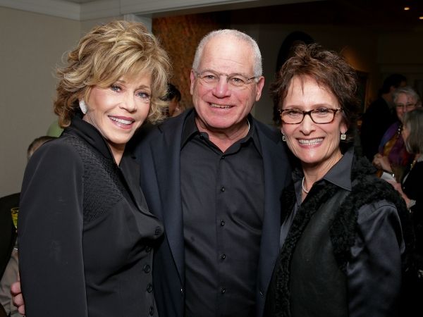 MALIBU, CA - FEBRUARY 28: (L-R) Cast member Jane Fonda with hosts Marc Stern and Eva  Photo