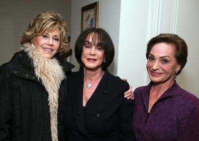 MALIBU, CA - FEBRUARY 28: (L-R) Cast member Jane Fonda, Louise Taper and Judy Beckmen Photo