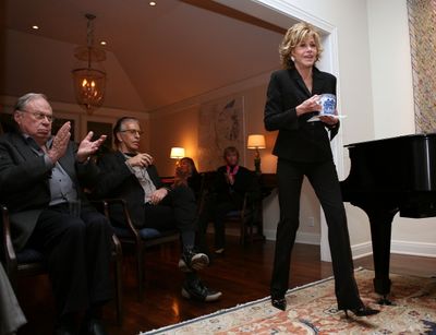 MALIBU, CA - FEBRUARY 28: Cast member Jane Fonda is introduced during Center Theatre  Photo