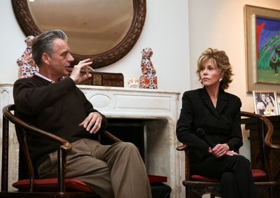 MALIBU, CA - FEBRUARY 28: CTG Artistic Director Michael Ritchie (L) has a conversatio Photo