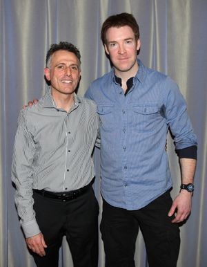 David Greenspan & Brian Hutchison attending the 'Go Back To Where You Are' First Day of Rehearsals at Playwrights Horizons' in New York City. @ BroadwayWorld David Greenspan & Brian Hutchison attending the 'Go Back To Where You Are' First Day Photo