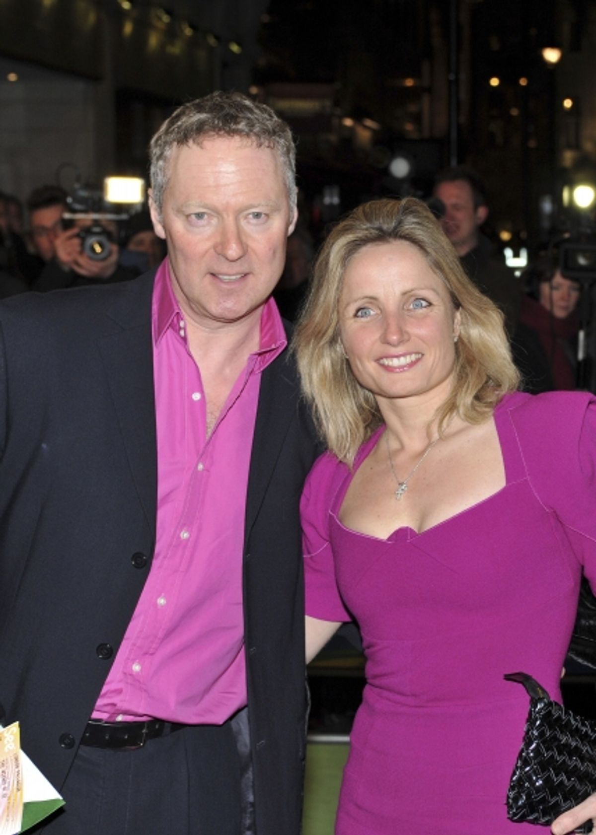 Mar. 1, 2011 - London, London, UK - Ã'â€šÃ‚Â© Under licence London News Pictures. 01/03/2011. Rory Bremner and wife arrive for the Opening Night of ''The Wizard of Oz'' at the London Palladium. Picture credit should read: Jane Hobson/London News Pictures  at 
