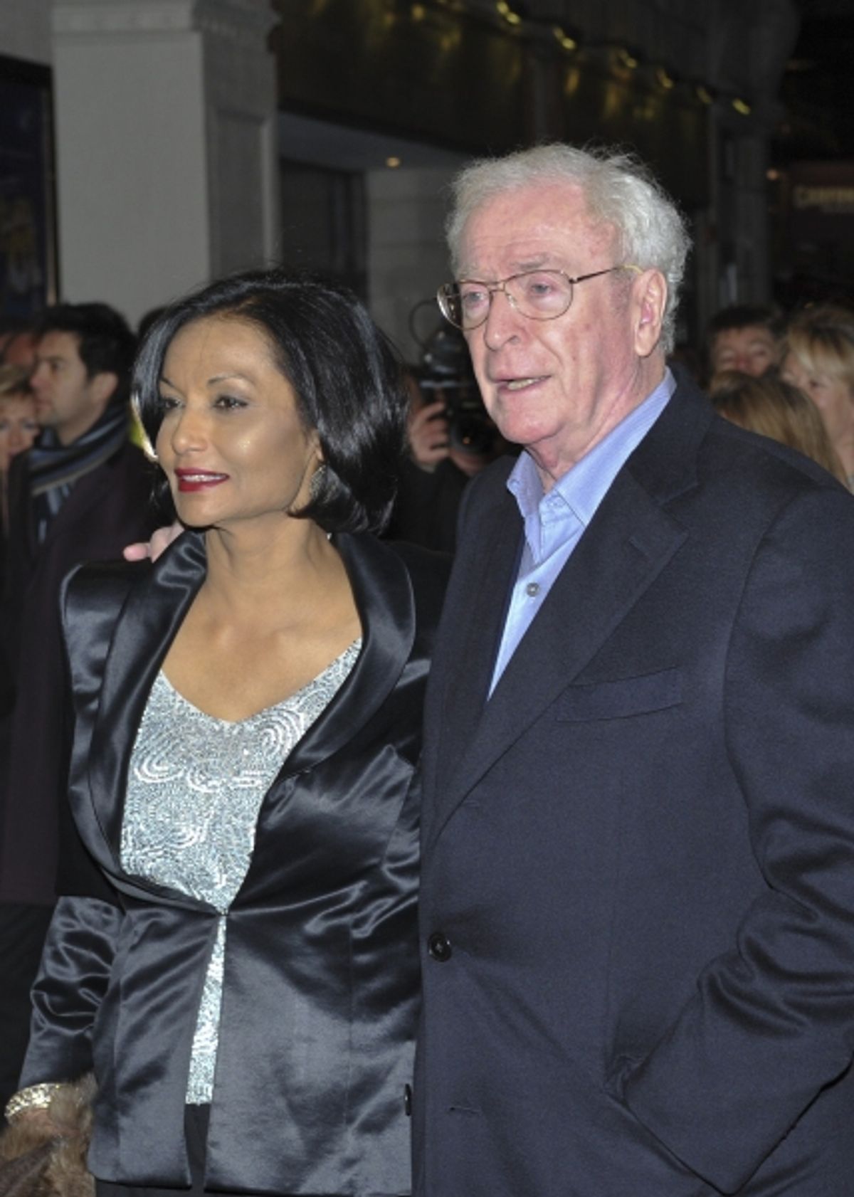 Michael and Shakira Caine arrive at 