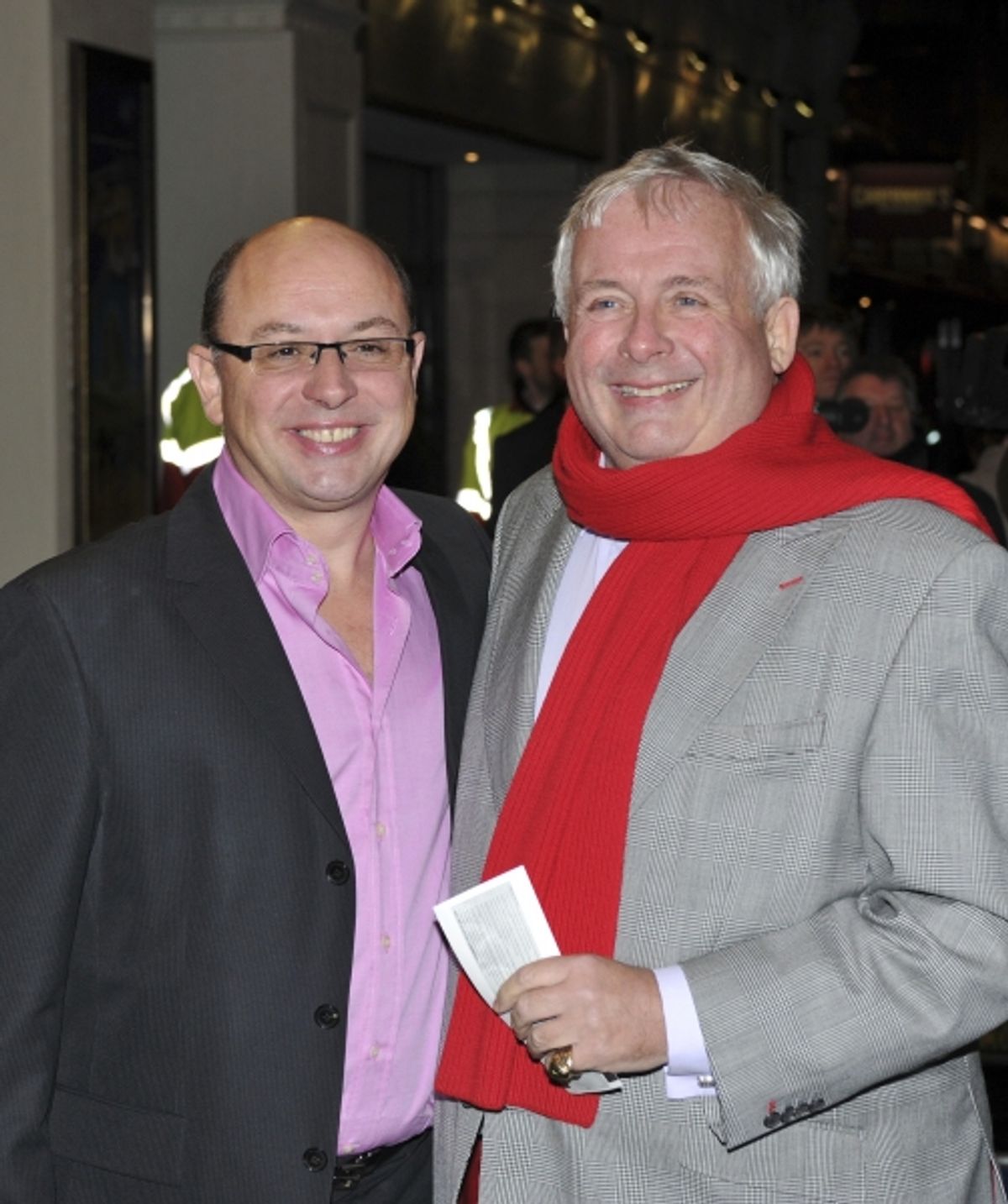 Christopher Biggins and friend arrive at 
