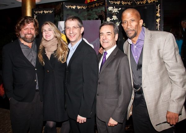 Oskar Eustis, Lily Rabe, Barry Edelstein, Mark Nelson, Reg E. Cathey Photo