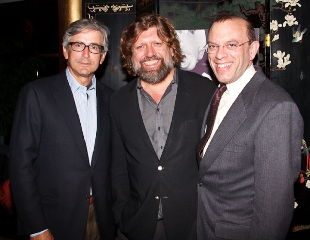 Warren Setzer, Oskar Eustis, and Joey Parnes at 