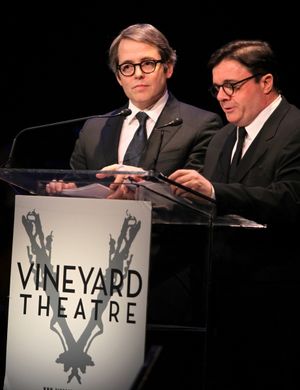 Matthew Broderick & Nathan Lane performing in STRO! The Vineyard Theatre Annual Sprin Photo