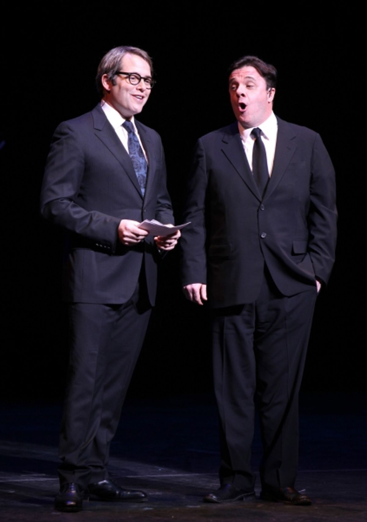 Matthew Broderick & Nathan Lane performing in STRO! The Vineyard Theatre Annual Spring Gala honors Susan Stroman at the Hudson Theatre in New York City at 