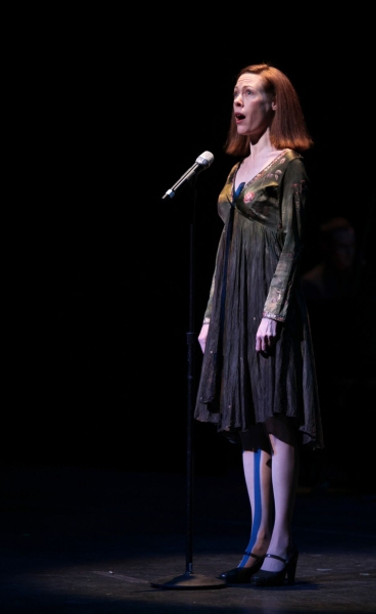 Veanne Cox  (Flora, The Red Menace) performing in STRO! The Vineyard Theatre Annual Spring Gala honors Susan Stroman at the Hudson Theatre in New York City at 