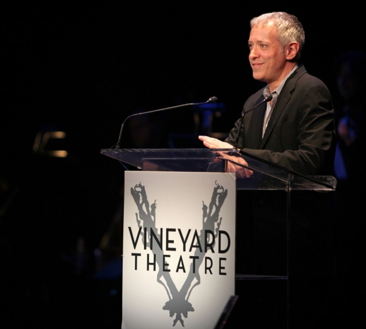 Scott Frankel performing in STRO! The Vineyard Theatre Annual Spring Gala honors Susan Stroman at the Hudson Theatre in New York City at 