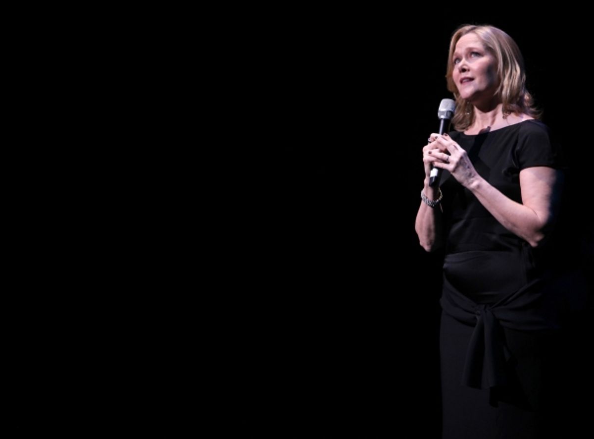 Rebecca Luker performing in STRO! The Vineyard Theatre Annual Spring Gala honors Susan Stroman at the Hudson Theatre in New York City at 
