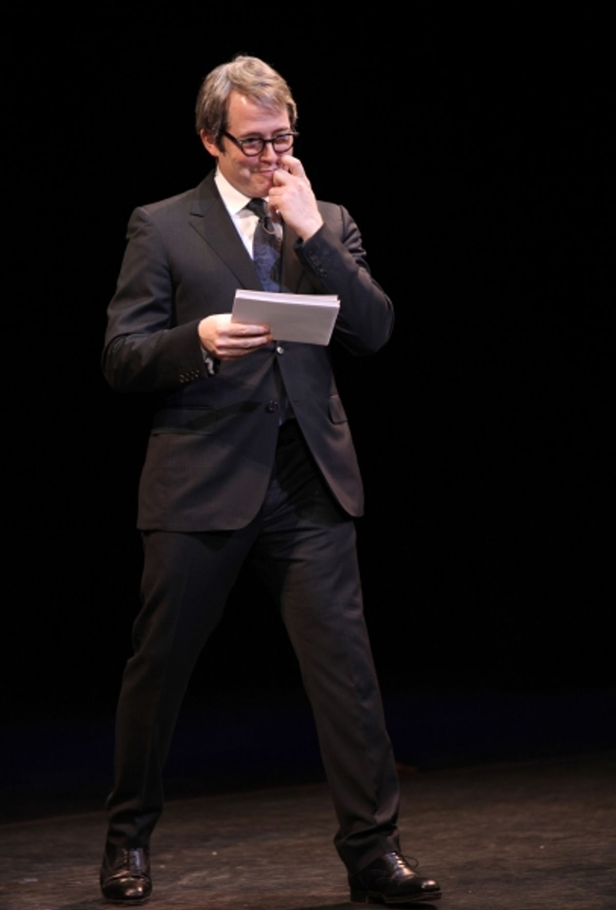 Matthew Broderick performing in STRO! The Vineyard Theatre Annual Spring Gala honors Susan Stroman at the Hudson Theatre in New York City at 