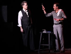 Leigh Zimmerman & Boyd Gaines & the cast (Contact) performing in STRO! The Vineyard T Photo