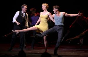 Leigh Zimmerman & Boyd Gaines & the cast (Contact) performing in STRO! The Vineyard T Photo