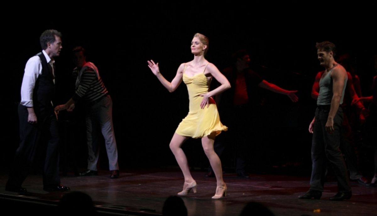 Leigh Zimmerman & Boyd Gaines & the cast (Contact) performing in STRO! The Vineyard Theatre Annual Spring Gala honors Susan Stroman at the Hudson Theatre in New York City at 